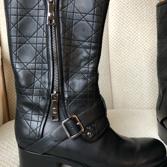 Dior Mid-Calf Leather Boots EU size 36 - Picture 6 of 8